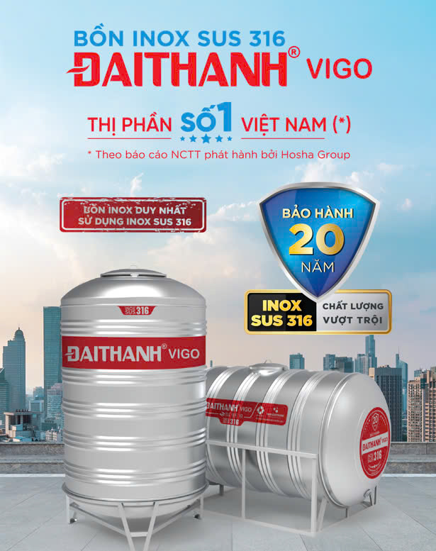 Bồn inox Đại Thành